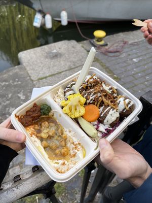 Falafel box at Magic Falafel in North West London
