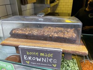 They also do vegan and gluten free brownies! at Magic Falafel in North West London