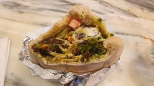 Falafel pita at Magic Falafel in North West London