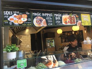 Counter at Magic Falafel in North West London