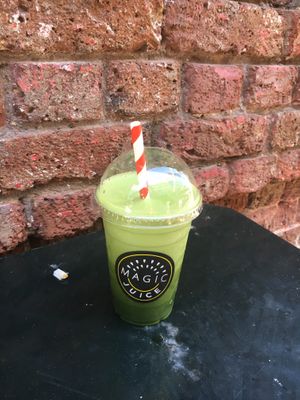 Green juice at Magic Falafel in North West London