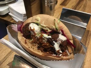 Falafel pita  at Magic Falafel in North West London