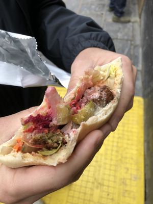 Falafel Pita at Magic Falafel in North West London