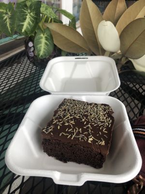 Lavender ganache brownie  at Kaya's in Kawanui