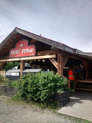 Outside at The Fruit Stand  in Whitehorse