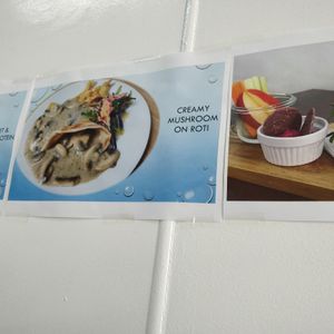 Creamy mushrooms on roti at Vegan Buffet in Hamilton