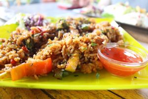 main meal at Citrus Surf Cafe in Fuerteventura