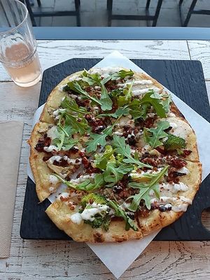 Kombucha and Pizza   at Virtuous Pie  in Vancouver