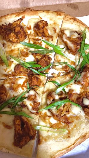 Stranger wings pizza  at Virtuous Pie  in Vancouver