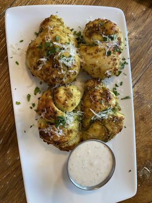 Garlic knots  at Virtuous Pie  in Vancouver