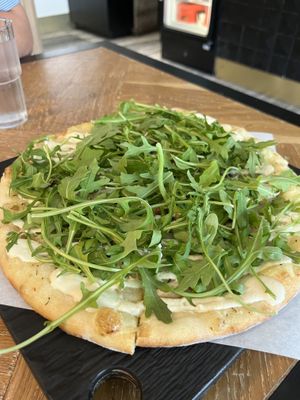 Super funghi pizza   at Virtuous Pie  in Vancouver