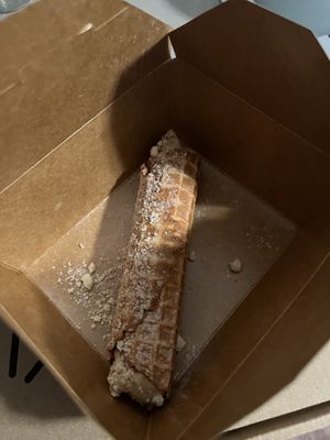 Apple crumble cannoli   at Virtuous Pie  in Vancouver
