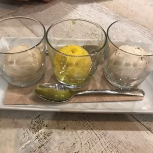 ice cream flight at Virtuous Pie  in Vancouver