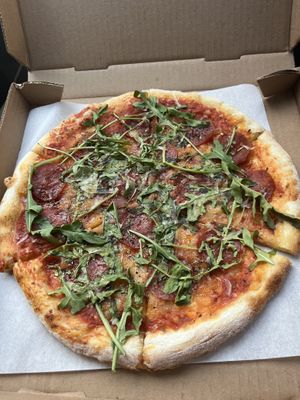 Sg. Pepperoni pizza 🍕   at Virtuous Pie  in Vancouver