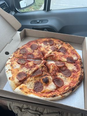 12 in sgt pepperoni   at Virtuous Pie  in Vancouver