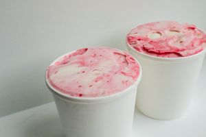 berry cheesecake ice cream at Virtuous Pie  in Vancouver
