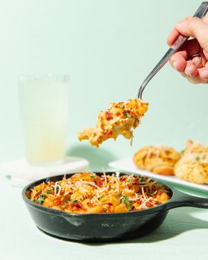 mac & cheese skillet at Virtuous Pie  in Vancouver