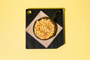 mac & cheese at Virtuous Pie  in Vancouver