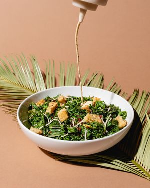 kale caesar dressing at Virtuous Pie  in Vancouver