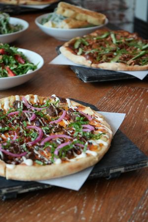 Turkish Pizza at Virtuous Pie  in Vancouver