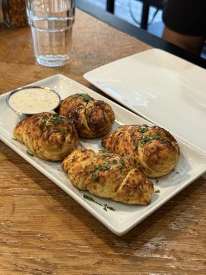 garlic knots  at Virtuous Pie  in Vancouver
