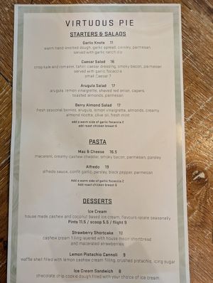  at Virtuous Pie  in Vancouver