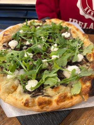 Mushroom pizza 🍕 at Virtuous Pie  in Vancouver