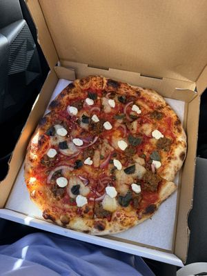 Don ricotta pizza   at Virtuous Pie  in Vancouver