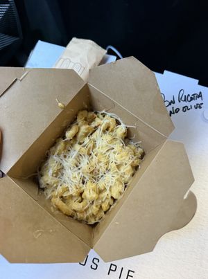 Mini mac and cheese  at Virtuous Pie  in Vancouver