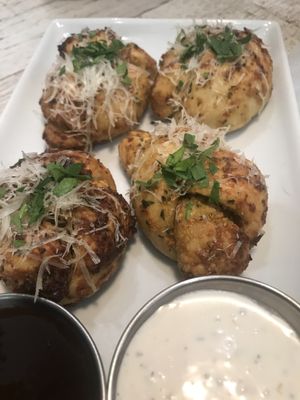 Garlic knots at Virtuous Pie  in Vancouver