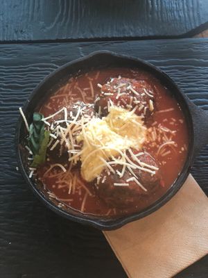 New Menu Item! Italian Meatballs at Virtuous Pie  in Vancouver