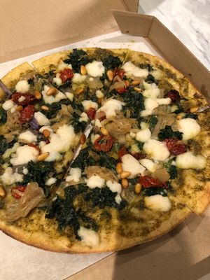 Our pizza last night 😍 at Virtuous Pie  in Vancouver