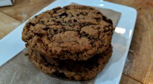 Vegan ice-cream sandwich at Virtuous Pie  in Vancouver