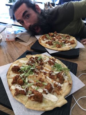 Stranger Wings Pizza x 2 at Virtuous Pie  in Vancouver