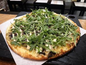 Superfunghi (delicious) at Virtuous Pie  in Vancouver