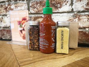 Best thing they did is to put parm on the tables!! 👏🏼  at Virtuous Pie  in Vancouver