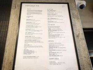 Menu 🌱  at Virtuous Pie  in Vancouver