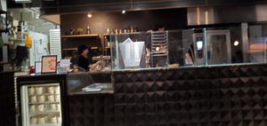 Main counter at Virtuous Pie  in Vancouver