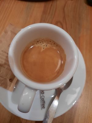 bio coffee at 26 Vegan Food Project in Lisbon