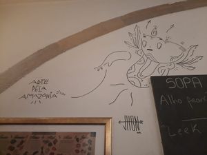 wall art at 26 Vegan Food Project in Lisbon