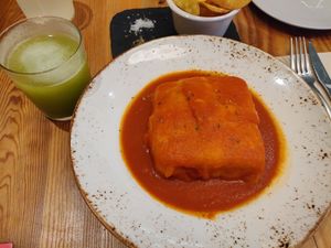 francesinha at 26 Vegan Food Project in Lisbon