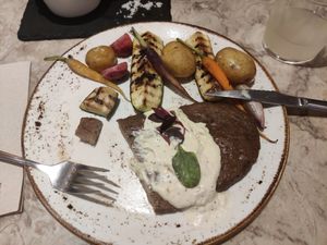 Seitan steak at 26 Vegan Food Project in Lisbon