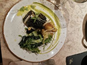 Tofu fish at 26 Vegan Food Project in Lisbon