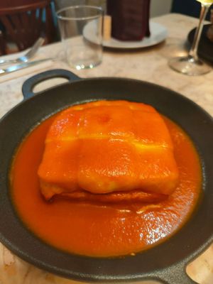 Francesinha at 26 Vegan Food Project in Lisbon
