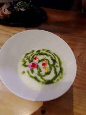 Soup of the day at 26 Vegan Food Project in Lisbon