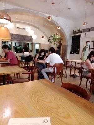 Inside at 26 Vegan Food Project in Lisbon