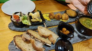 Octopus,  cuttlefish, all vegan at 26 Vegan Food Project in Lisbon