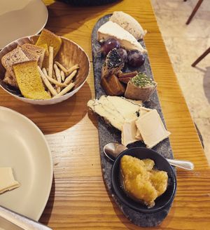 Vegan cheese board  at 26 Vegan Food Project in Lisbon