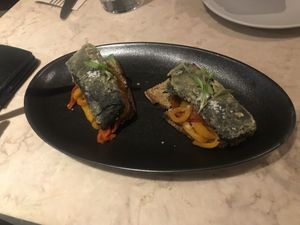 "Sardine »  at 26 Vegan Food Project in Lisbon