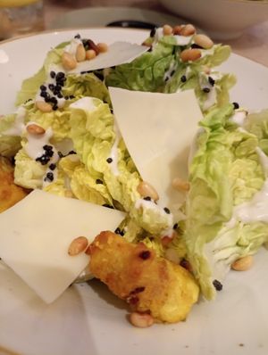 Ceasar salad at 26 Vegan Food Project in Lisbon